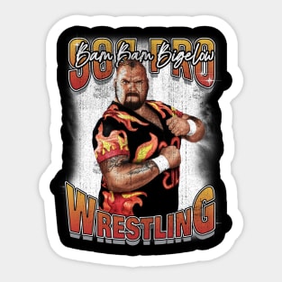 Bootleg Bam bam bigelow 90s pro wrestling Sticker